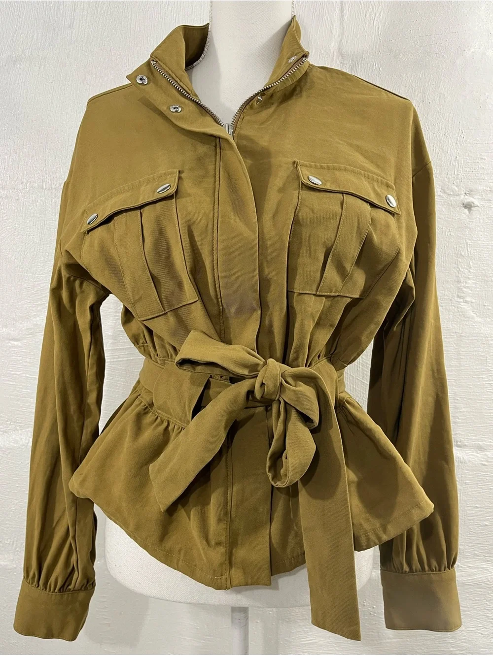 NINE WEST BELTED UTILITY JACKET - Picture 7 of 14
